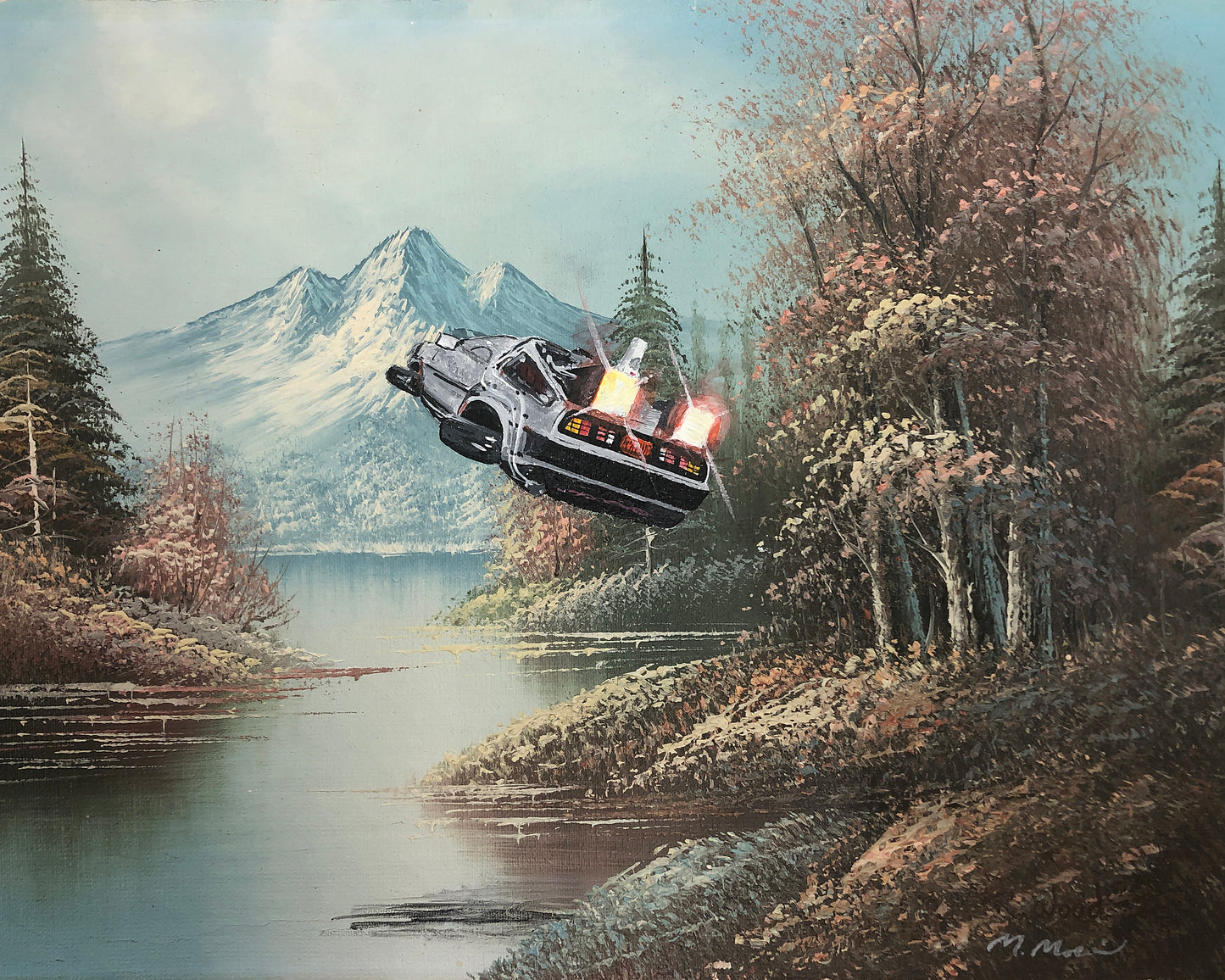 "Flying Delorean"